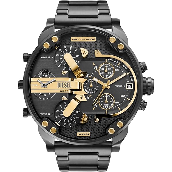 Diesel Overflow Analog Blue Dial Men's Watch-DZ4400 : Amazon.in