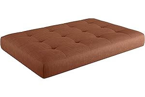 sunnypillow Coussin Assise pour Palette Euro Canapé Intérieur/Extérieur Siège 120 x 80 x 15 cm plusieures Tailles et Couleurs à Choisir Matelas en Mousse Orange