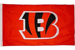TEAM SPORTS AMERICA NFL Cincinnati Bengals 3 x 5 Outdoor Durable Flag with Grommets | Heavy Duty Flag & Banner for Outdoor Garden Patio | Indoor Wall Decor Flag for Room | Works with Flag Poles for Outside House