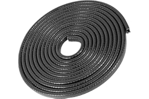 COLISAL Protección Puerta Coche 20M protección Puerta de Coche en Forma de U Protector para la Puerta del Coche de Goma anticolisión Proteger para la mayoría de los Coches (Negro)