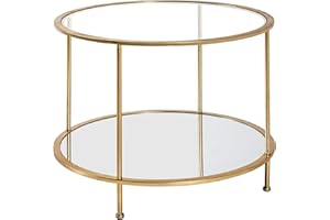 HAKU FURNITURE HAKU Möbel stolik kawowy metalowy, złoty, Ø 60 x wys. 45 cm