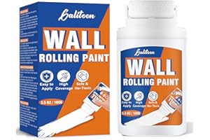 Galitoon Vernice Bianca Muro Interno, Mini Rullo per Ritocchi Parete, Rullo per Piccole Riparazioni di Graffi e Macchie su Pareti, Vernice Coprente Bianco per Piccole Riparazioni Domestiche (100ML)