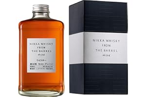 NIKKA - From The Barrel avec Étui - Blended Whisky Japonais - Notes de Pêche & Cannelles - 51,4% Alcool - Origine : Japon - Bouteille 50 cl, 500 ml (1er Pack)