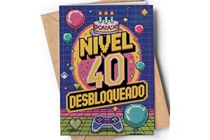 GREETING CARDS FOR EVERYONE Tarjeta de 40 Cumpleaños - Tarjeta de Felicitación Graciosa para alguien que cumple 40 años - Regalo Original para 40 Cumpleaños para él, ella, hombre, mujer, mejor amigo, amiga - EU 134