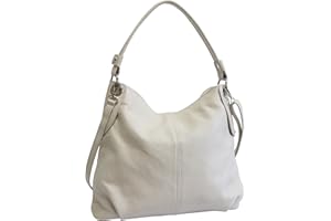AMBRA Moda Borsa da donna di vera pelle, borsa a spella GL012