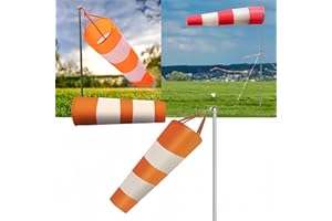 CUTIOLLY Manica a Vento Regolamentare,Manica a Vento,Manica a Vento per Esterno,Indicatore Vento,Manica a Vento Impermeabile,Manica a Vento Professionale,Sacco Vento per Esterni,Sacchi a Vento per Il Giardino