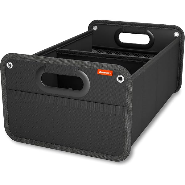 Panier En Feutre De 30 Litres Avec Poignée En Cuir - Pliable, Robuste (40x27x27 Cm) - Pour Courses, Plage, Bois