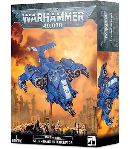 Games Workshop Warhammer 40k – Space Marine Primaris Quad Invader, Apoyo De Fuego Rápido Con Cañón Gatling O Multi-Melta
