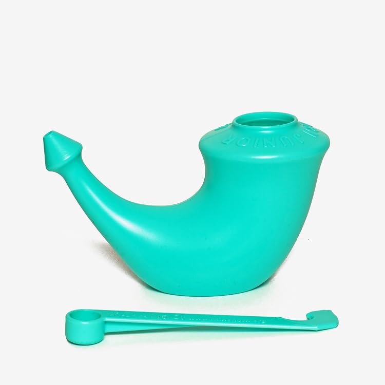 Pot Neti Pour Nettoyage Nasal - Avec 25g De Sel De L'Himalaya - Léger Et Incassable
