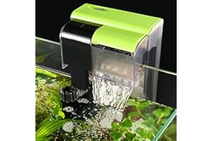 SOUSLOW Filtro dell'acquario da 450 L/H, Filtro Acquario 5W, Flusso d'Acqua Regolabile Silenzioso, Circolazione di Ossigeno per Acquario 10-100 Litri