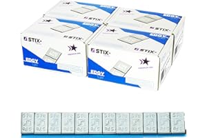 Stix Automotive Equipment Lot de 400 barres adhésives pour jantes en aluminium galvanisé 12 x 5 g