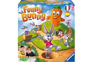 Ravensburger - Funny Bunny | Gioco Da Tavolo 2-4 Giocatori | Giochi Bimbo 4 Anni O Più | Regalo Bambino 4 Anni Maschio E Femmina | Giochi Da Tavola | Regalo Natale