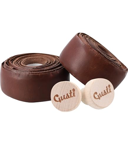 Senston Ruban De Guidon Vélo 2 PCS Marron - Antidérapant, Absorbant Les Chocs, Avec Bouchons D'Extrémité Pour Vélo De Route Et Urbain