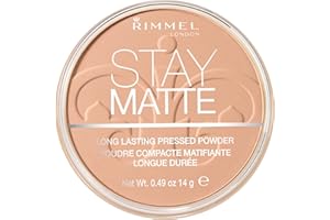Rimmel - Poudre Compact Stay Matte - Anti-Brillance - Fini Mat et Naturel - 007 Mohair - 14gr