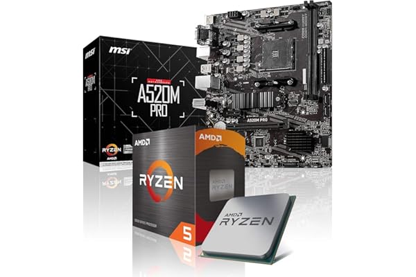 Memory PC Upgrade-Kit Ryzen 5 5500 6X 3.6 GHz, A520M Pro, Completamente montado + actualización de bios + Probado