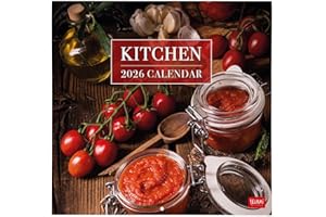 Legami - Calendario da Parete 2026, Kitchen, Calendario da Muro Grande, 12 Mesi e Planner Annuale, in 6 Lingue, Spazio per Note, Segni Zodiacali, Festività Internazionali, 30 x 29 cm
