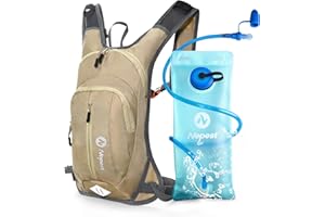 Nepest Hydration Pack Backpack with 2L Water Bladder, Lightweight Water Backpack for Hiking, Running, Biking