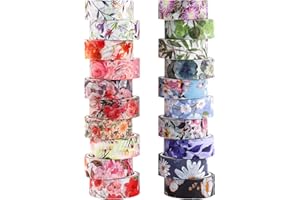 Gukasxi Lot de 20 rouleaux de ruban adhésif Washi décoratif pour scrapbooking, emballage cadeau