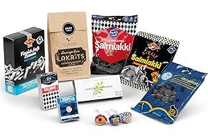 DELICRET THE DELICATE SECRETS OF THE WORLD DELICRET - Lakritz Mix Salzig & Salmiak - 11 einzigartige Lakritz Sorten aus Skandinavien - kraftvoll salzig bis unfassbar salzig | begeisterndes Probier-Set 880 g Lakritze