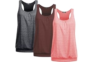 UNibelle Canotta da Yoga da Donna Top Canotta da Allenamento Canotta Senza Maniche Racer Back Workout Top, S-XXXL