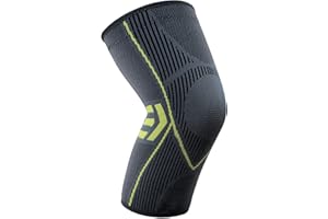 KGONE Knee Support for Women & Men, Knee Brace for Knee Pain Relief, Arthritis, Tendonitis, Injury Recovery, No-Slip Knee Compression Sleeve for Running, Work Out, Gym, Squats, Sports (Single)