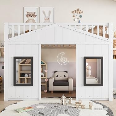 Lit Superposé 90x200 Cm Avec Rangements Et Tiroirs | Cadre En Bois Massif Pin | Gris | Pour Enfants Et Adolescents - 6