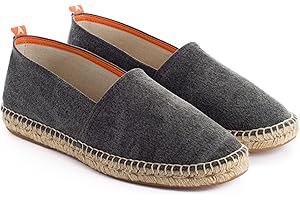 ABARCA Handgefertigte Herren Espadrilles aus Baumwolle und Jute Top Qualität Casual Sparkles