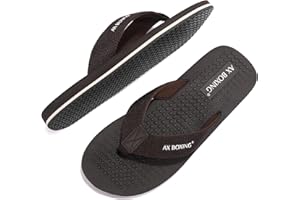 AX BOXING Męskie japonki na lato, sandały plażowe, pantofle do użytku wewnątrz i na zewnątrz