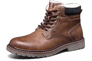 STK TOP STAKA TOP STAKA Men's Boots Lace Up Winter Shoes Fur Warm Ankle Boots Anti-Slip Snow Shoes