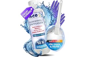 ‎AGO SAUBERKEIT FÜR HAUS UND GARTEN! AGO 500ml Schimmelentferner mit Pinsel & Handschuhen – stärker als herkömmliche Sprühreiniger/hochkonzentriertes Anti Schimmel Mittel/Schimmelentferner Fugen Dusche