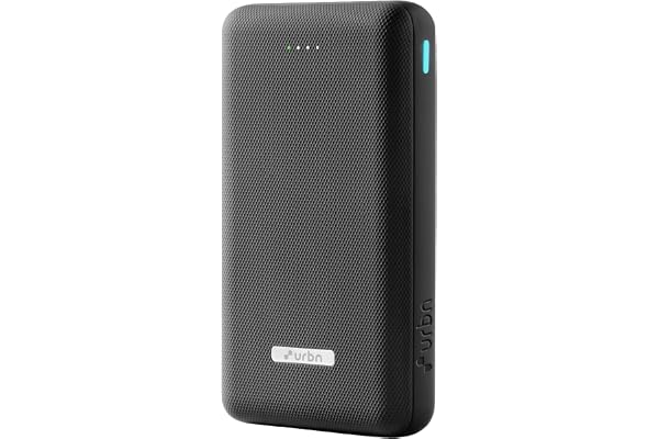 URBN 20000mAh 35W Turbo Fast Charging Power Bank Dual Output PD + QC Compatible Two-Way Fast Charge Pass-Through Charging for MacBook Air, iPhone, Samsung, Android & More (Black)