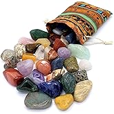 Minerals &amp; Rocks Set for Kids | Natural Gemstone Collection | Children's Educational Mineral Box (L (2.5-3.5cm))