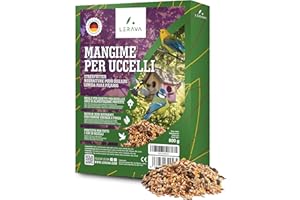 LERAVA® Mangime per Uccelli Selvatici [per Tutti i Tipi di Uccelli] - 800g - Cibo Nutriente - Perfetto per Inverno - Semi per Casette e Aree Protette - mangime uccelli selvatici Energia e Forza