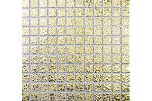 CONWIRE mosaico piastrelle di rete parete UNI oro martellata ceramica mosaico specchio piastrelle doccia tazza per piastrelle da parete quadrato cucina bagno WC