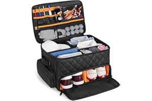 PGmoon Organiseur de Coffre de Golf à 2 Niveaux, avec Compartiment Ventilé Individuel pour 2 Paires de Chaussures, Casier pour Balles, Vêtements, Tees, Gants et Accessoires