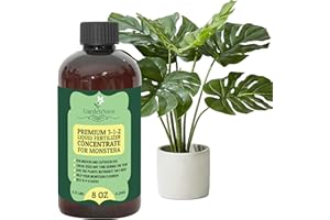 Premium Liquid Monstera Plant Fertilizer - 3-1-2 Concentrate for Indoor Plants and Flowers by GardenNova | Organic Plant Food for Monstera - 8oz