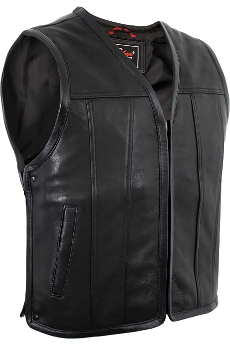 Lederweste Für Motorrad HERREN BIKER LEDERWESTE Motorradweste Kutte Lederkutte Rockerweste Clubweste 302427250591 Rockerin Kostüm Damen