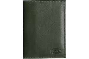 Branco Leder - kleine edle Dokumentenmappe, Ausweishülle, Führerscheinhülle, Kartenmappe in versch. Farben - präsentiert von ZMOKA® (Olive)
