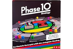 Mattel Games Phase 10 Brettspiel Strategy, interaktives Spiel für die Familie, Perfekt als Kinderspiel oder als Spiel für Erwachsene, Gesellschaftsspiel, für 2-6 Spieler, ab 7 Jahren, FTB29