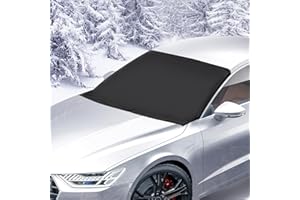 omitium Protector para Parabrisas Protector de Parabrisas con imán Cubierta de Parabrisas para Coche Protege de Rayos UV, Hielo, Nieve Viento y Lluvia, Funda Plegable Parabrisa Delantero 148 x 116cm
