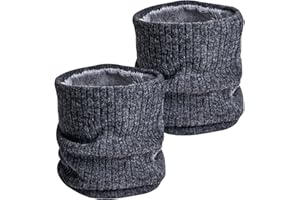 starfa lab Fleece Halswärmer Schlauchschal Herren Schal Herren Winter Halsschlauch Gesichtsschal Für Männer und Frauen Outdoor Sport, Radfahren, Motorrad, Skifahren 2 Stücke