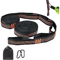 Cinghie Per Amaca 2 Pezzi - Con Moschettoni, Portata 200kg, Regolabili, Per Campeggio, Viaggi, Giardino - Foto 6