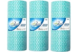 JEBBLAS Dish Cloths Disposable Cloth roll Jay Clothes All Purpose Cloths j Cloths for Kitchen All Purpose Cleaning Cloth 3 Roll Green