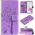 Hancda Case for Samsung Galaxy A35 5G, Leather Case Wallet Flip Cover with Card Holder Slot Design Pattern Magnetic Stand Strap Shockproof Shell Phone Case Cover for Samsung Galaxy A35 5G,Purple