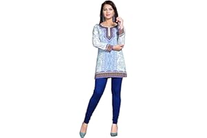 MapleClothing Kurti Tunika Top Printed Damen Bluse Indische Kleidung