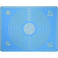 Generic Non-Stick Silicon Reusable Pastry Fondant Dough roti chapati Rolling Baking Sheet mat(Blue)
