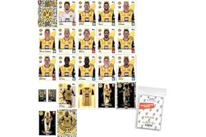 ‎COLLECT-IT.DE MY HOME OF CARDS + TOYS Bundle mit Topps Bundesliga Sammelsticker - 2024/2025 - Mannschaftspaket - Borussia Dortmund + exklusive collect-it Hüllen