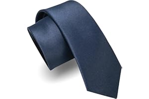JEMYGINS Cravate Homme Mate 6CM Étroit Slim Plusieurs Couleurs Disponibles en Soie Compris Boîte