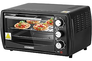 STEINBORG Mini piekarnik, 13 l, 65-230°C, timer, otwierana taca na okruchy, mały piekarnik, 1200 W