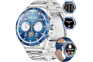 LIGE Smartwatch Uomo con Chiamata Bluetooth e Risposta Vivavoce, Orologio Fitness Impermeabile con Cardiofrequenzimetro, SpO2, Notifiche Messaggi, Contapassi, Cronometro Orologio Sportivo per Android iOS